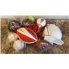 Image 1 : SPORTS LOT - 2 NEW TORONTO RAPTORS MINI BASKETBALLS, 2 NEW OFFICIAL BASEBALLS, CFL FOOTBALL, DENVER 