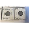 Image 10 : 19 CANADIAN NICKELS - 1942 TYPE 1 AND 2 TOMBAC, 1943 TOMBAC VICTORY, 1944 AND 1945 VICTORY, 1951 (19