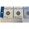 Image 9 : 19 CANADIAN NICKELS - 1942 TYPE 1 AND 2 TOMBAC, 1943 TOMBAC VICTORY, 1944 AND 1945 VICTORY, 1951 (19