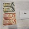 Image 1 : 4 CANADIAN 1973 $1 and $2 BILLS
