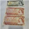 Image 3 : 4 CANADIAN 1973 $1 and $2 BILLS