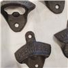 Image 3 : 6 CAST IRON OPEN HERE BOTTLE OPENERS