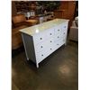 Image 2 : WHITE GLASSTOP 8 DRAWER DRESSER