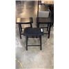Image 1 : 3 BLACK STOOLS