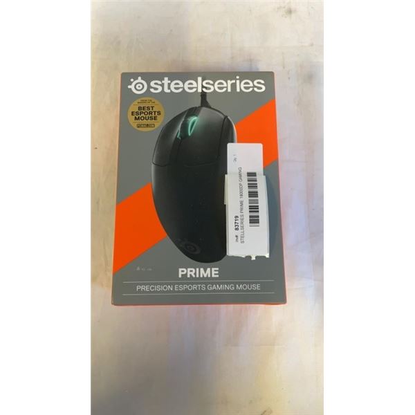 STELLSERIES PRIME 18000DP GAMING MOUSE, BLACK 62533 - TESTED WORKING