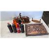 Image 1 : COLLECTIBLE COCA COLA BOTTLES WITH ELEPHANT FIGURE AND SERVING TRAY