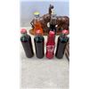 Image 2 : COLLECTIBLE COCA COLA BOTTLES WITH ELEPHANT FIGURE AND SERVING TRAY