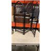 Image 2 : METAL CANDLE RACK, METAL AND GLASS VASE AND DECORATIVE METAL CADDY