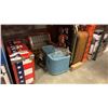 Image 1 : VINTAGE COLLECTIBLES, AMERICAN FLAG METAL BOX, VINTAGE SUITCASE, HEATER, SPRAYER