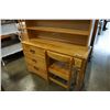 Image 10 : 4 DRAWER MAPLE DESK WITH CHAIR
