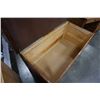 Image 4 : LARGE WOOD TRUNK - 50 INCHES WIDE, 2 FOOT TALL 25 INCHES DEEP