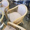 Image 3 : ROUND GLASSTOP DINING TABLE WITH 4 CHAIRS