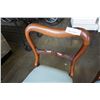 Image 3 : 2 ANTIQUE WOOD FRAMED CHAIRS