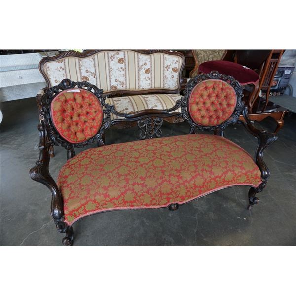 ANTIQUE CARVED SETTEE