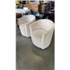 Image 1 : TWO SWIVEL TUB CHAIRS
