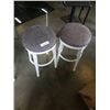 Image 1 : 2 WHITE STOOLS