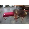 Image 1 : DROPLEAF ENDTABLE AND FOOTSTOOL