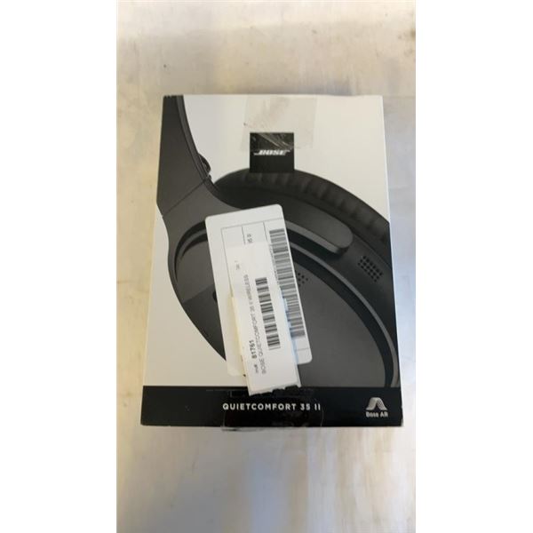 BOSE QUIETCOMFORT 35 II WIRELESS OVER EAR NOISE CANCELLING HEADPHONES - TESTED WORKING, RETAIL $439