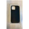 Image 2 : APPLE LEATHER FITTED SOFT SHELL CASE FOR IPHONE 13 PRO MAX MIDNIGHT MM1R3AM/A- TESTED WORKING, RETAI