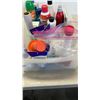 Image 5 : TRAY OF CLEANERS, SPRAYS, WRAP, PORE CLEANER