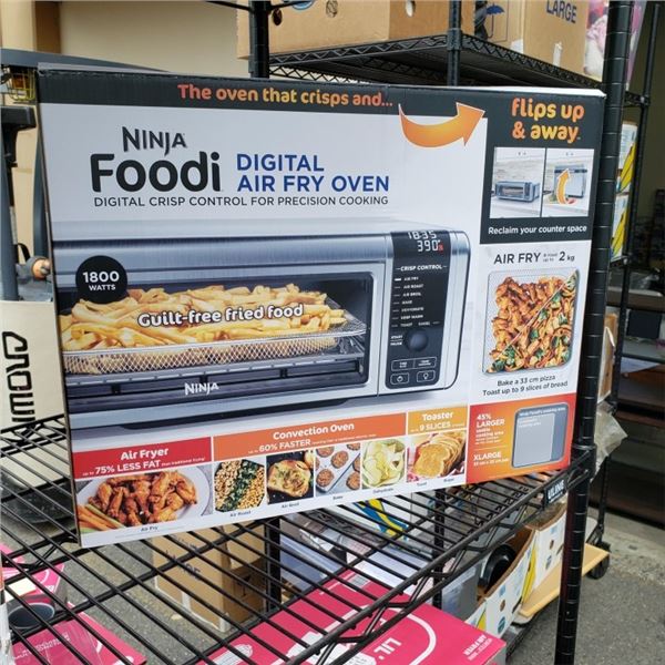 NINJA FOODI DIGITAL AIR FRY OVEN TESTED AND WORKING - RETAIL $249