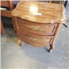 Image 2 : QUEEN ANNE NIGHTSTAND AND 2 SINGLE SIZE HEADBOARDS