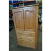 Image 1 : OAK 3 DRAWER CABINET
