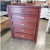 Image 1 : 5 DRAWER HIGH BOY INLAID DRESSER
