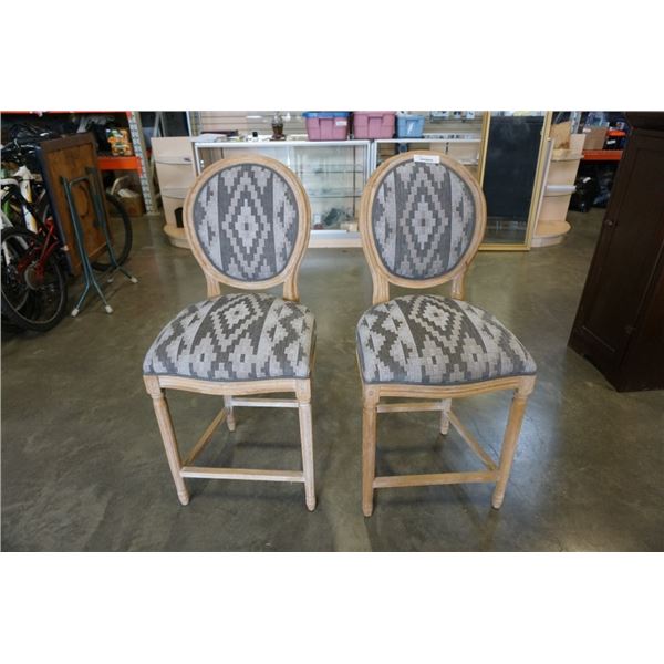 2 MODERN BAR STOOLS