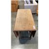 Image 2 : ANTIQUE OAK BARLEY TWIST DROP LEAF TABLE