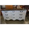 Image 1 : PAINTED 9 DRAWER DREW DRESSER
