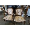 Image 1 : PAIR OF VINTAGE WOOD FRAMED CHAIRS