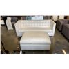 Image 1 : MODERN SOFA AND OVERSIZED OTTOMAN