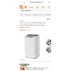 Image 1 : COSTWAY 1.3 CU. FT PORTABLE TOP LOAD WASHING MACHINE 19 INCH WIDE