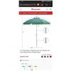 Image 1 : 6.5 Feet Beach Umbrella with Sun Shade and Carry Bag without Weight Base