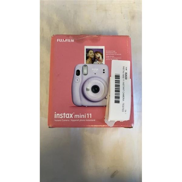 INSTAX MINI 11 INSTANT CAMERA - TESTED WORKING, RETAIL $99