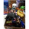 Image 2 : TRAY OF KIDS TOYS, NINJA TURTLES, GODZILLA, TINY TALES HAMSTER HOUSE