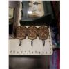 Image 3 : STONE HORSE FIGURE, TRAY OF COLLECTIBLES, SHADOWBOX COAT HANGER