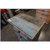Image 2 : RUSTIC 4 DRAWER CHEST OF DRAWERS ON CASTORS