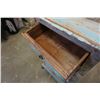 Image 4 : RUSTIC 4 DRAWER CHEST OF DRAWERS ON CASTORS