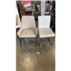 Image 1 : 2 MODERN LEATHER STYLE DINING CHAIRS