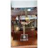 Image 2 : PAIR OF BRASS ACRYLIC BASE TABLE LAMPS