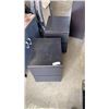 Image 1 : PAIR OF 2 DRAWER BLACK NIGHTSTANDS