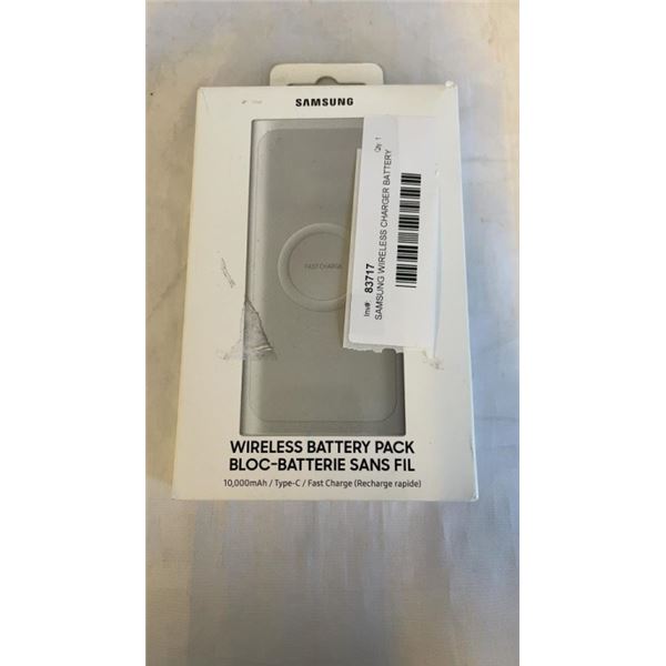 SAMSUNG WIRELESS CHARGER BATTERY PACK 10000MAH, SILVER EB-U1200CSEGCA - TESTED WORKING, RETAIL $99