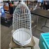 Image 2 : METAL BIRDCAGE AND VINTAGE STAND
