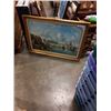 Image 1 : 42" X 30" FRAMED SIGNED OIL PAINTING