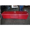 Image 1 : RED MEDIA STAND - 71 INCHES LONG
