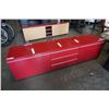 Image 1 : RED MEDIA STAND - 71 INCHES LONG