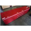 Image 2 : RED MEDIA STAND - 71 INCHES LONG