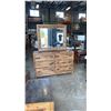 Image 1 : MAGNUSSEN HOME RECLAIMED WOOD 6 DRAWER DRESSER WITH MIRROR